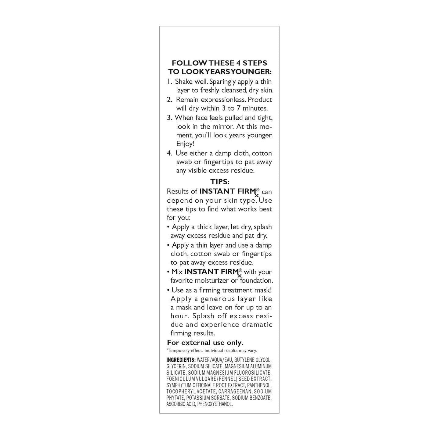 Peter Thomas Roth | Instant FIRMx® Temporary Face Tightener | Firm and Smooth the Look of Fine Lines, Deep Wrinkles and Pores
