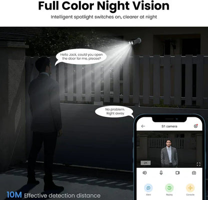 Aoqee SolarGuard™ 2K Outdoor Security Camera