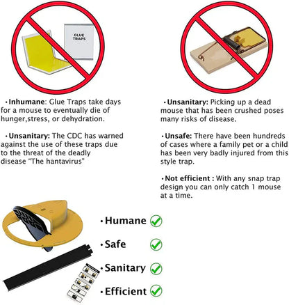 Zavinox Bucket Lid Mouse Trap
