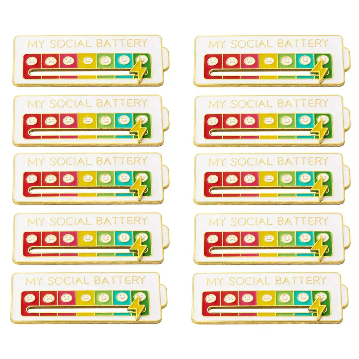 Zavinox™  2025 Social Battery Status Brooch