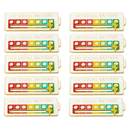 Zavinox™  2025 Social Battery Status Brooch